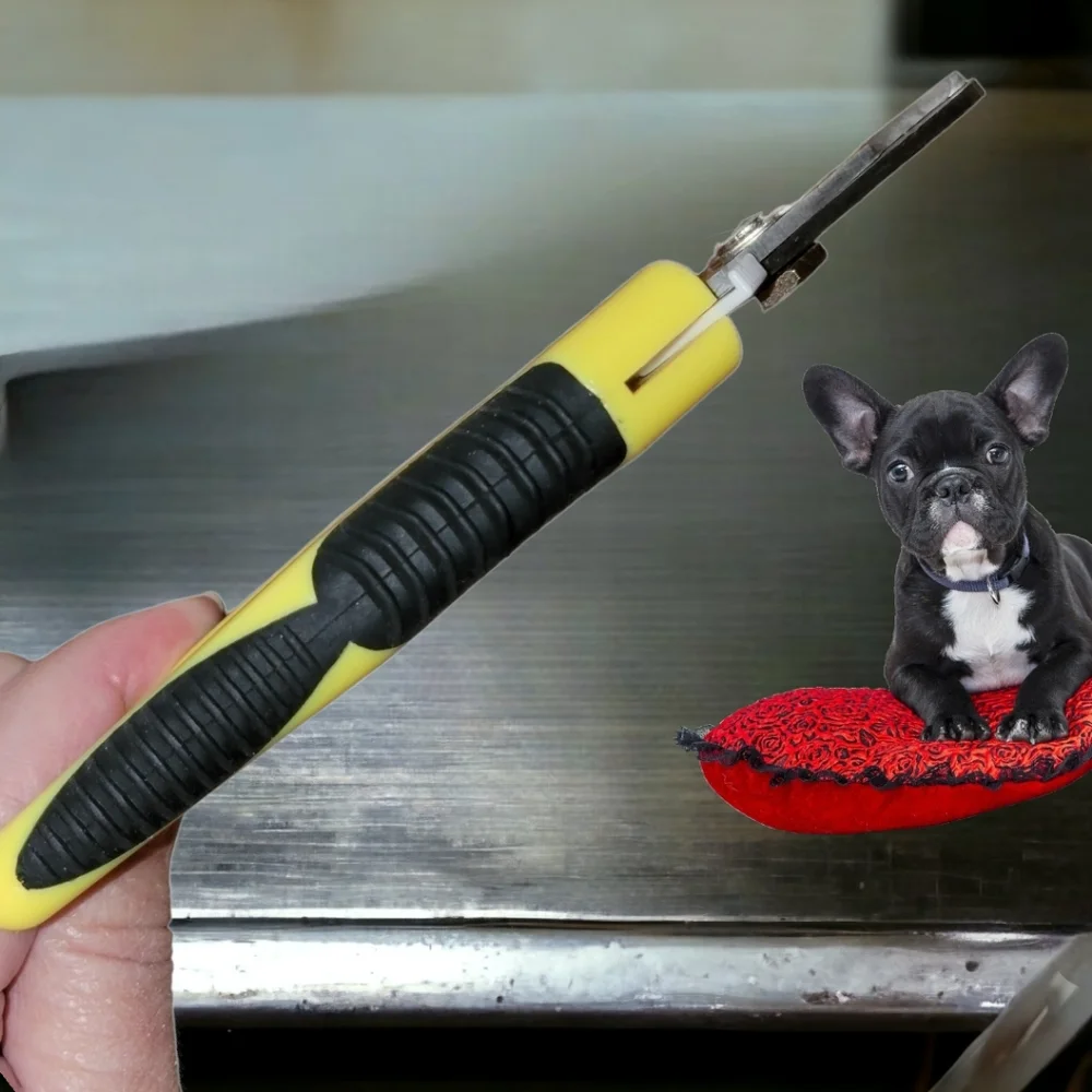 Conairpro dog nail clippers and Woofie dog photography tool